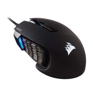 Corsair SCIMITAR RGB ELITE Gaming Mouse – 18K DPI, 17 Buttons, Black - Picture 1 of 11