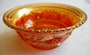 SCHÖNE SCHALE GLAS IRIS KARNEVAL FENTON MISSOURI - Bild 1 von 3