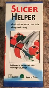 Ayudante de rebanadora con frutas y verduras - corte fácil y seguro. Nuevo en caja - Imagen 1 de 3