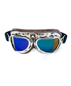 New CRG Vintage Bike Aviator Pilot Motorcycle Cruiser Scooter Goggles - Picture 1 of 7