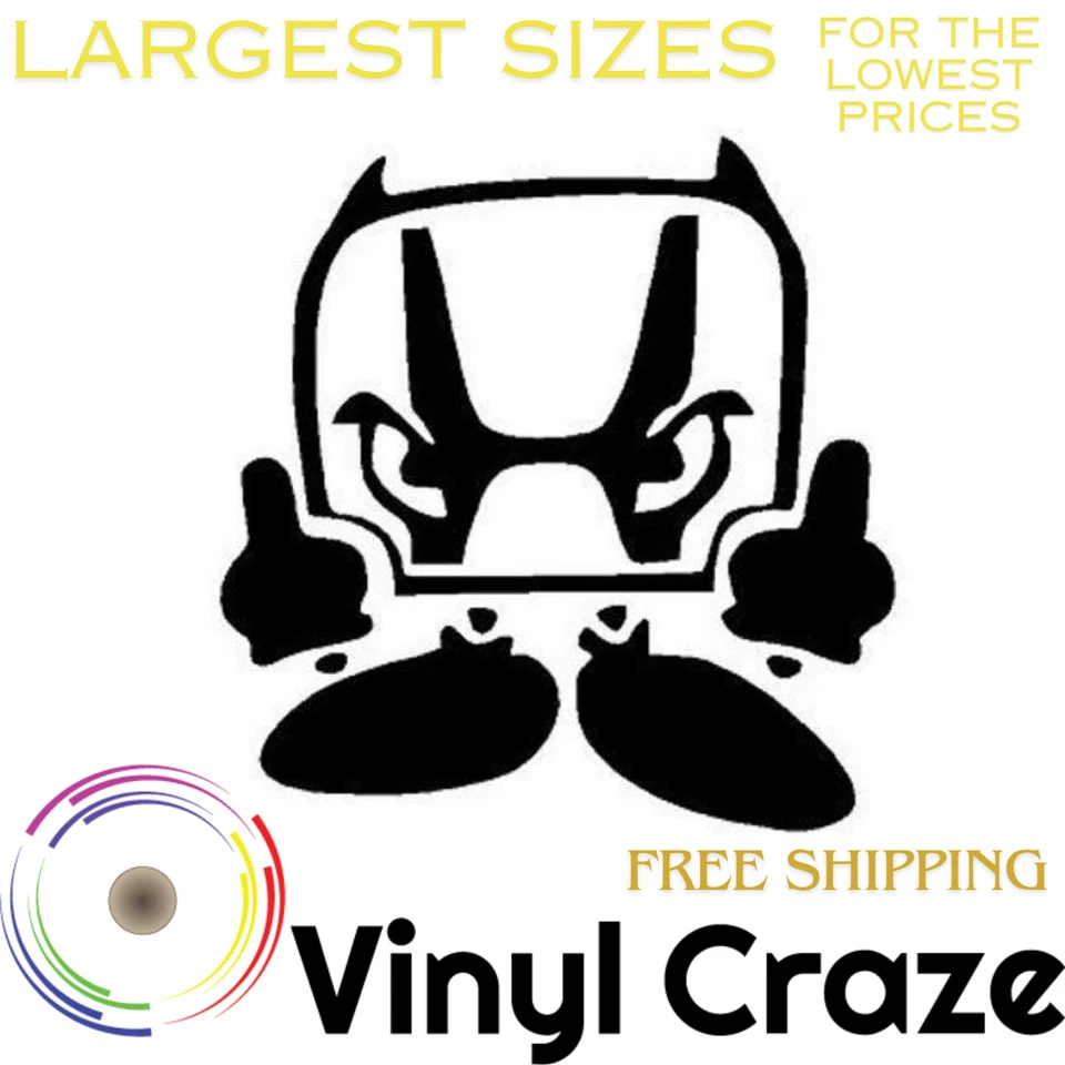 Calcomanía de vinilo con logotipo Honda Devilman JDM divertida pegatina euro para Civic S2000 VTEC Si Foto 1 de 4