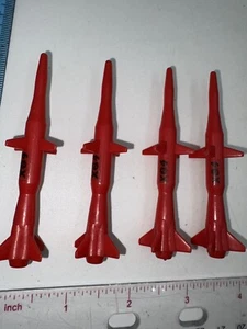 Lot Of 4 GI JOE 1984 COBRA STINGER MISSILES ROCKETS w/DECAL VEHICLE PARTS - Picture 1 of 5