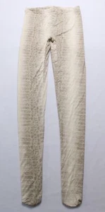 Naked Wardrobe Women's Animal Print Tights NC3 Bone Crocodile Medium NWT - Picture 1 of 5
