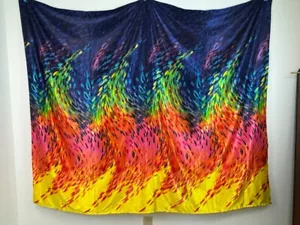 Regenbogen Pointillismus Explosionstuch * Stoff * Tischdecke * Wandhängend 70x56 - Bild 1 von 4