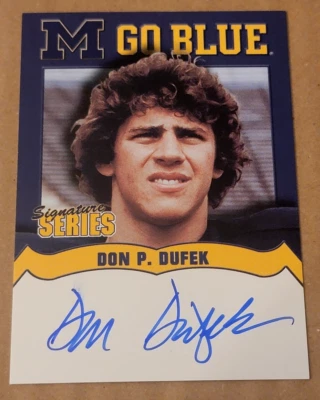 TK Legacy Michigan Wolverines MGB8 Don P. Dufek Autograph - Image 1 of 2