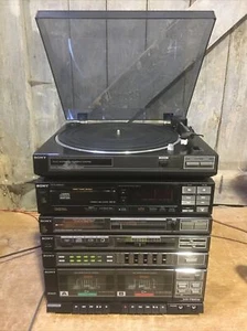 Sony XO-750W Compact Stereo System PS-LX35P Record Deck CDP-35 CD + Tape Repairs - Picture 1 of 12