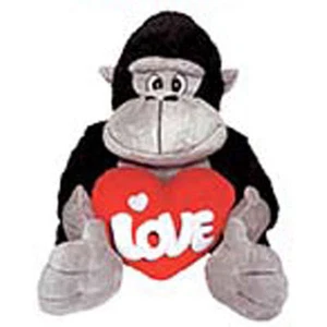 11" Gorilla Plush Black Gray Valentine Mother Birthday Anniversary NEW 971 - Picture 1 of 6
