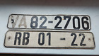 2x Nummernschilder DDR 