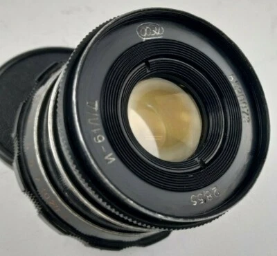 Industar 61 L/D f/2.8 55mm Tessar MACRO Lens M39 Mount FED Zorki USSR Vintage - Image 1 of 4