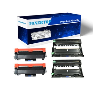 Tóner 2PK TN760 + 2 tambores DR730 para Brother HL-L2375DW XL MFC-L2730DW MFC-L2750DW - Imagen 1 de 18