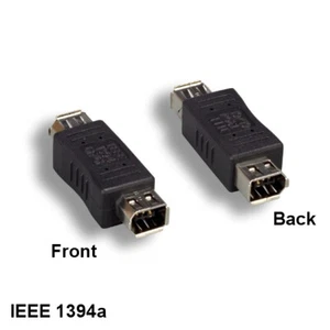 KNTK Firewire 400 6 Pin Female to Female Adapter IEEE-1394a for PC DV HDD Data - Afbeelding 1 van 1