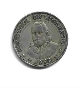 World Coins - Nicaragua 50 Centavos 1952  Coin KM# 19 - Picture 1 of 3
