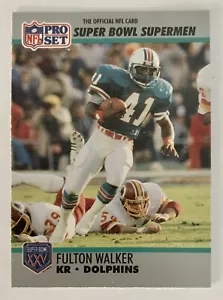 1990 Pro Set Super Bowl XXV Super Bowl Supermen Fulton Walker - Miami Dolphins - Picture 1 of 2