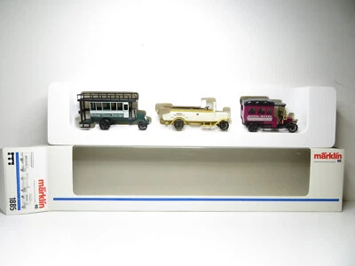 282HO - Märklin H0 1885 - 3er Set Oldtimer verschiedene Fahrzeuge - top in OVP - Bild 1 von 4