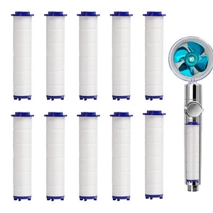 10 Pcs Shower Head Replacement PP Cotton Filter Cartridge Water Purification - Picture 1 of 11