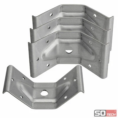 SO-TECH® Tischbeinbeschlag Tischwinkel Winkelbeschlag Tischbeschlag Stahl