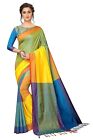 Saree Bollywood Cotton Silk Sari Designer Multicolored Wedding Sari Indien Saree