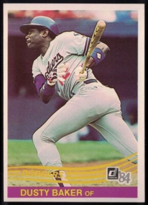 1984 Donruss #226 Dusty Baker  Los Angeles Dodgers - Image 1 of 2