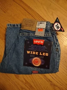 BRAND NEW OLD STOCK BOY'S LEVI'S 565 ORANGE TAB SZ.9 JEANS WIDE LEG - Picture 1 of 7