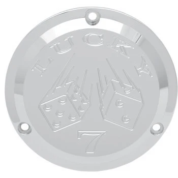 Joker Machine Cromo Billet Derby Cubierta Lucky 7 921017L 3 Agujeros Harley Davidson Foto 1 de 1