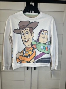 Disney Pixar Toy Story Buzz Woody Pullover Unisex Kids Sweatshirt Size 7/8, 9/10 - Picture 1 of 7