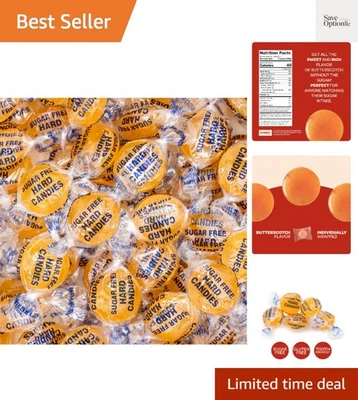 Caramelo de caramelo sin azúcar envuelto individualmente - Ideal para compartir Foto 1 de 4