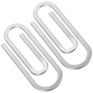 2 Pcs Metal Wallet Money Clip Thin Miss Man Clips Holder for Men - Picture 1 of 12