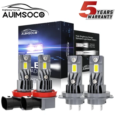 For Mercedes-Benz E350 E550 E63 AMG 2008-2012 LED Headlight Low Beam + Fog Lamps - Image 1 of 4