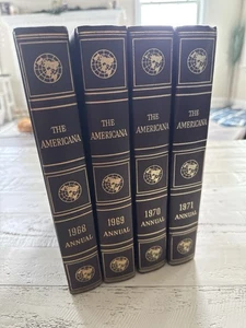 The Americana Annual 1968–1971 Set of 4 Vintage Yearbooks World Events History - Picture 1 of 15
