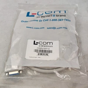 L-Com CSMN15FF-5 Kabel BRANDNEU VERSIEGELT im Paket S6243 - Bild 1 von 4