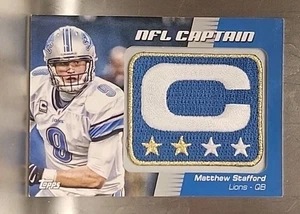 2012 Topps - Nfl Captain's Patch Matthew Stafford #NCP-MST - Picture 1 of 2