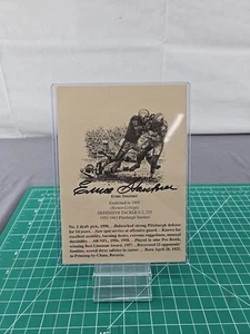 Ernie Stautner Autograph Cardstock Howard Sport's Collectibles COA - Picture 1 of 13