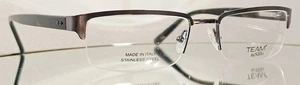 TEAM BY SAFILO TEAM 4158 01J1 Eyeglasses RUTHENIUM New Semirimless 53-18 ITALY - Picture 1 of 14