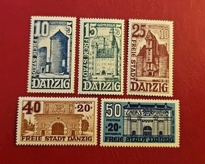 Danzica 1936 Minr 262-266 nuovo di zecca opera di soccorso invernale - Foto 1 di 7