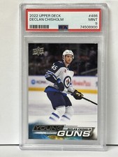 2022-23 UD SERIES 2 YOUNG GUNS DECLAN CHISHOLM PSA 9 486 JETS