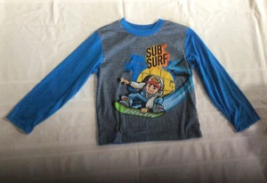 Boys 2 Piece Sleepwear Set- Sub Surfer-Size 8 - Picture 1 of 2