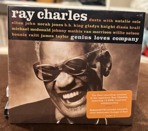 RAY CHARLES Genius Loves Company CD Digipak STILL SEALED BRAND NEW - Foto 1 di 2