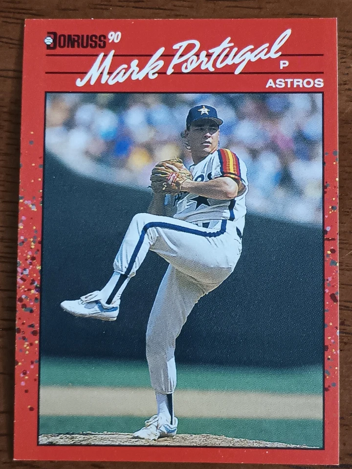 MARK PORTUGAL HOUSTON ASTROS 1990 DONRUSS BASEBALL CARD #542 - Image 1 of 1
