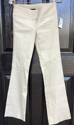 Calça cáqui ZINCO JR TAMANHO 1 rayon nylon elastano elástico zíper gancho/olho magro nova com etiquetas - Imagem 1 de 4