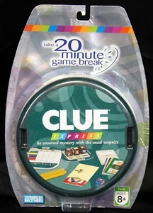 Hasbro Clue Express Travel Game Mystery Crime Board Cards Detective Family Dice - Picture 1 of 4