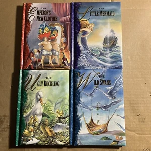 The Hans Christian Andersen Treasury 4 Books 1996 Emperor Mermaid Duckling Swans - Picture 1 of 22