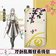 Anime Touken Ranbu Online Kashuu Kiyomitsu Holder Faux Leather Purse Card Wallet