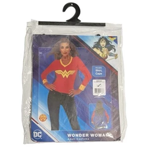 Wonder Woman Costume Women’s Adult Size M Size 10-14 Red Blue Yellow New - Picture 1 of 2