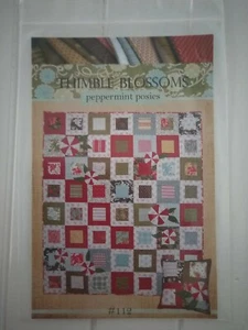 Quilting Pattern by Thimble Blossoms - Peppermint Posies - new - Picture 1 of 3