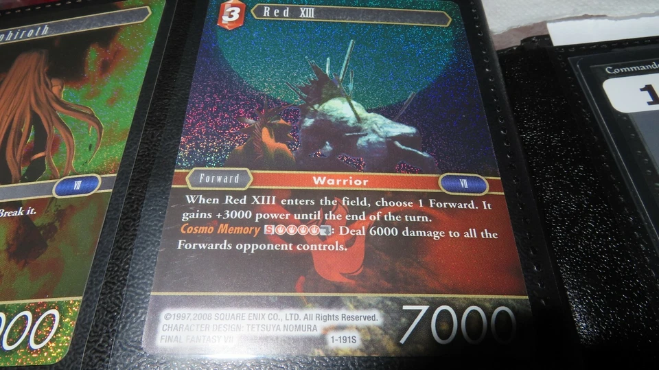 Red XIII (Rare) Opus I Rarity: Rare Number: 1-0  Final Fantasy 7 TCG FOIL - Image 1 of 1