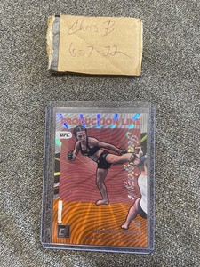 2022 Panini Donruss UFC Joanna Jedrzejczyk #2 Production Line HOLO ORANGE LASER