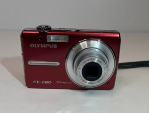 Olympus, FE-280 8MP Dig. Camera, w/no Battery, Issue seeing picture, Parts Only - Picture 1 of 4