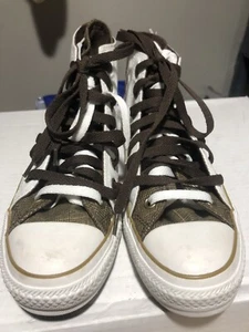 Converse Double Tongue Fold Hi Tops All Star Chucks Chuck Taylor Plaid Women’s 8 - Picture 1 of 11