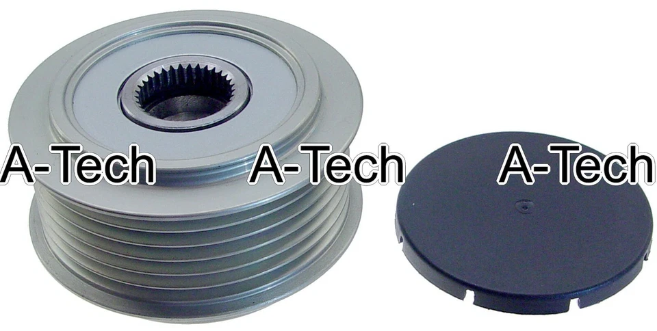 NEW  6-GROOVE  CLUTCH PULLEY W/CAP FOR Audi A6 Quattro V6 3.2L 3.0L 2006-2011 - Image 1 of 1