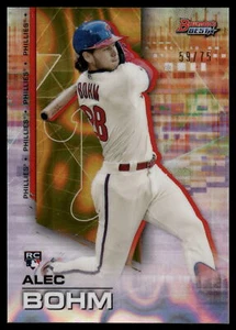Bowman's Best Alec Bohm RC 2021 refractor de lava dorado 59/75 #5 - Imagen 1 de 2